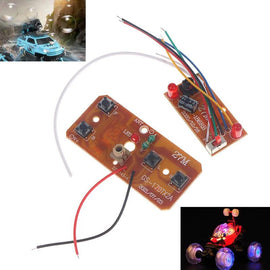 1 Set 4CH RC Remote Control 27MHz Circuit PCB Transmitter and Receiver Board with Antenna Radio System for RC Car Truck Toy - KTS Aerials