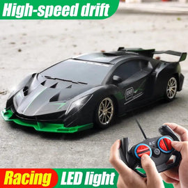 1/18 RC Car LED Light 2.4G Radio Remote Control Sports Cars For Children Racing High Speed Drive Vehicle Drift Boys Girls Toys - KTS Aerials