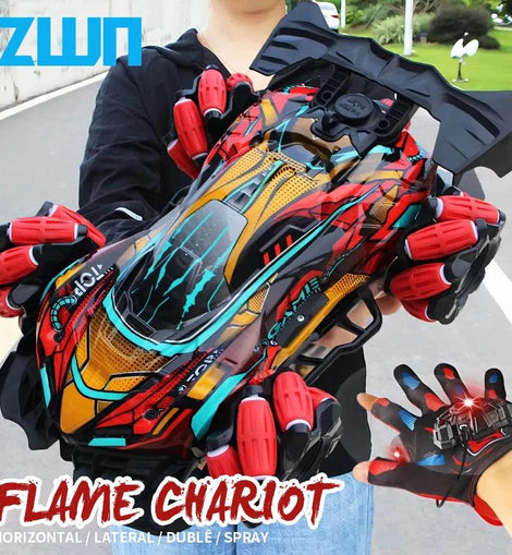 ZWN F1 RC Drift Car With Music Led Lights 2.4G Glove Gesture Radio Remote Control Stunt Cars 4WD Electric Children Toy vs Wltoys - KTS Aerials