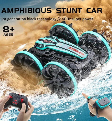 Amphibious RC Car Remote Control Stunt Car Vehicle Double-sided Flip Driving Drift Rc Cars Outdoor Toys for Boys Children's Gift - KTS Aerials