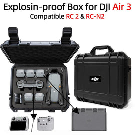 For DJI AIR 3 explosion-proof box, DJI air 3 accessories storage box RC2/RC-N2 remote control bag drone accessories - KTS Aerials
