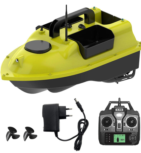 GPS Fishing Bait Boat with 3 Bait Containers Automatic Bait Boat 400-500M Remote Range Wireless Control Double motors RC Boat - KTS Aerials