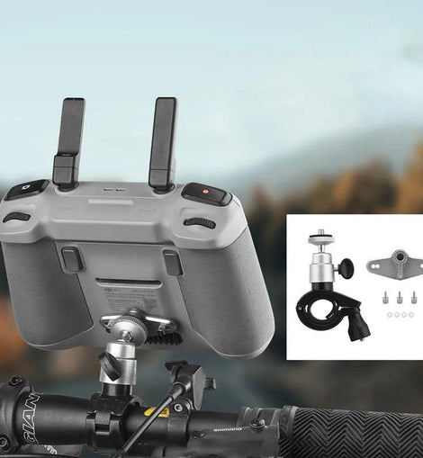 RC RC2 Remote Control Bike Holder Bar Hand Mount Bicycle Cell Phone Holder Clip RC Holder for DJI Mini 3 4 Pro Drone Accessory - KTS Aerials