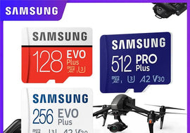 SAMSUNG Original Micro SD 64GB Memori Memory Card C10 TF MicroSD TF Cards SDXC 128GB 256GB 512GB U3 4K For Phone Drone Camera - KTS Aerials