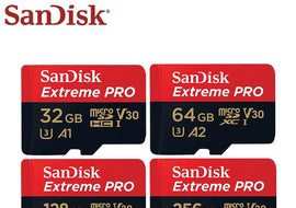 SanDisk Memory Card Extreme PRO Micro SD Card 256GB 128GB 64GB U3 V30 TF Card A2 Flash TF Card 32GB A1 for Camera Drone Microsd - KTS Aerials