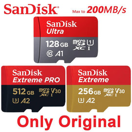 SANDISK Ultra Extreme 256GB Micro SD 128GB Memory Card 64GB 32GB Micro SD Card SD/TF Flash 512GB Microsd for Phone Extreme Pro - KTS Aerials