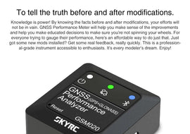 SKYRC GSM020 GNSS Performance Analyzer Power Bluetooth APP GPS Speed Meter for RC Car Helicopter FPV Drone - KTS Aerials