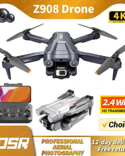 TOSR Z908 MAX 4K HD Camera Drone Professional Dron Optical Flow Localization Obstacle Avoidance Aerial Photography RC Quadcopter - KTS Aerials