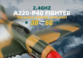 WLtoys XK A220 RC Plane 4CH 3D6G Stunt Fighter 2.4G Radio Control Airplane Electric Aircraft Outdoor Toys for Adult Children - KTS Aerials